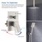 Kibi Cube Pressure Balanced Ceiling Mounted 2-Function Shower System w Rough In Valve - Brushed Nickel KSF412BN - alternate 8